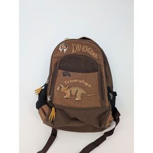Dinogear Triceratops‎ Brown Dinosaur Back Pack Rucksack Travel Daycare